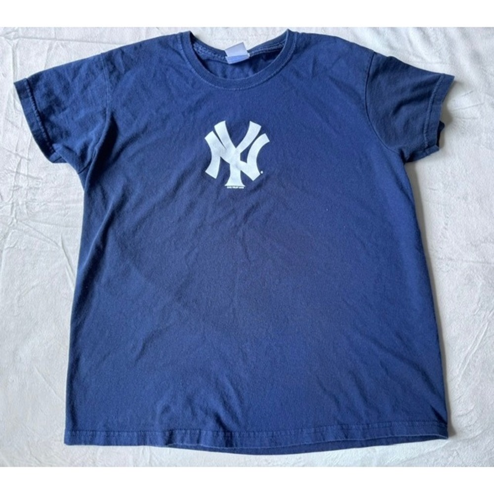 G-III Sports For Her New York Yankees MLB Navy Blue Graphic T-Shirt Womens Large